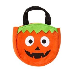 Novelty Treat Bag Party Bag Multicolored Silly Face Pumpkin Holiday Party Tote